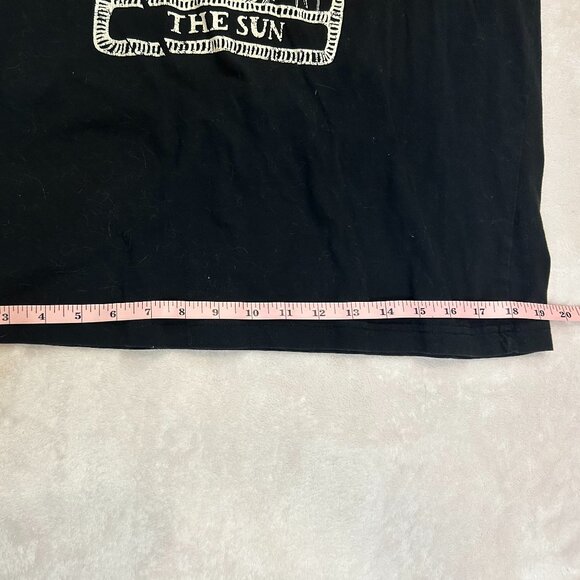 Black Women T Shirt Bohme Medium Graphic Tee Sun Tarot Card - Picture 5 of 8